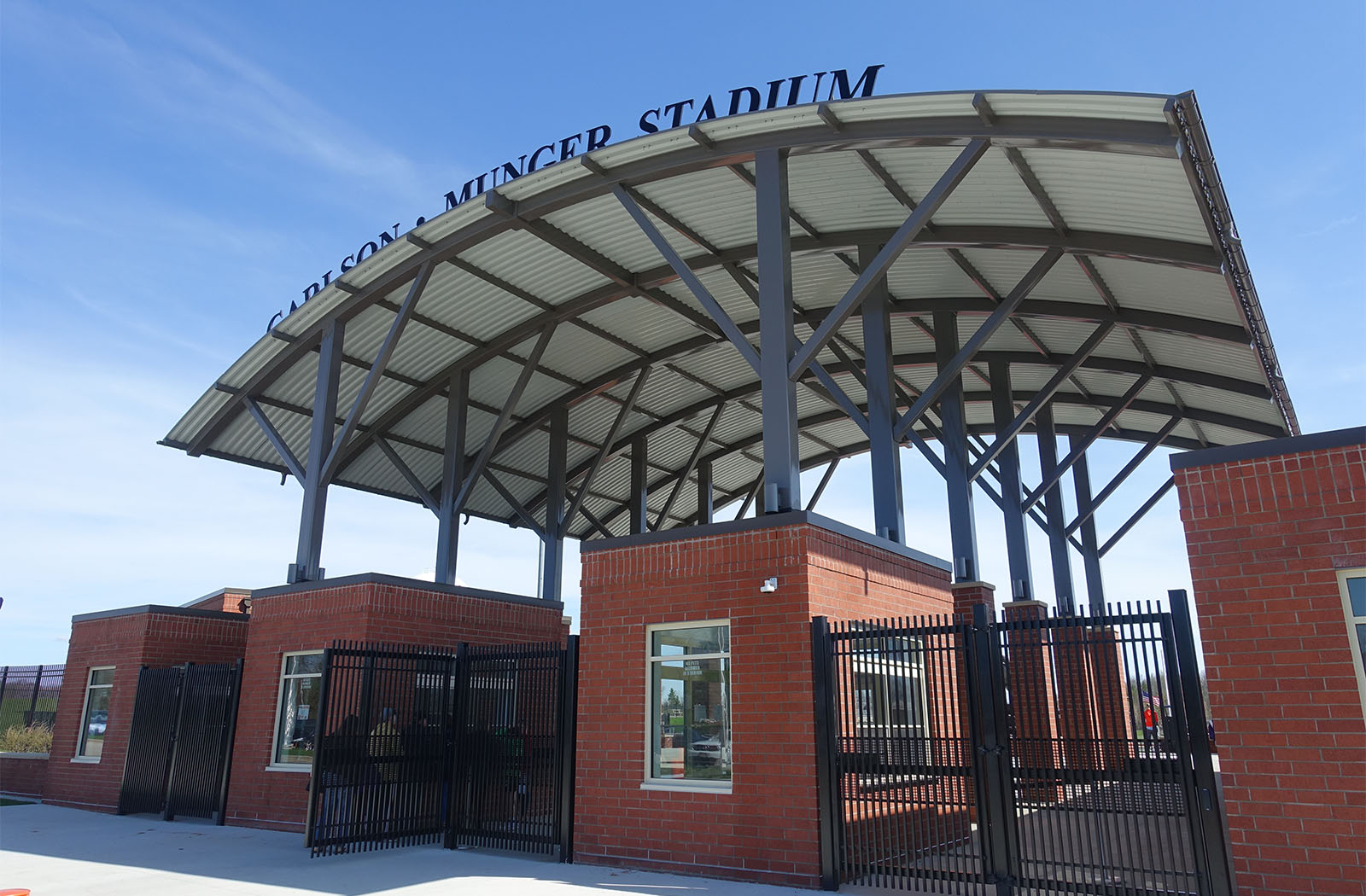 Munger Stadium-66494c-65x55-Entrance Canopy-Education