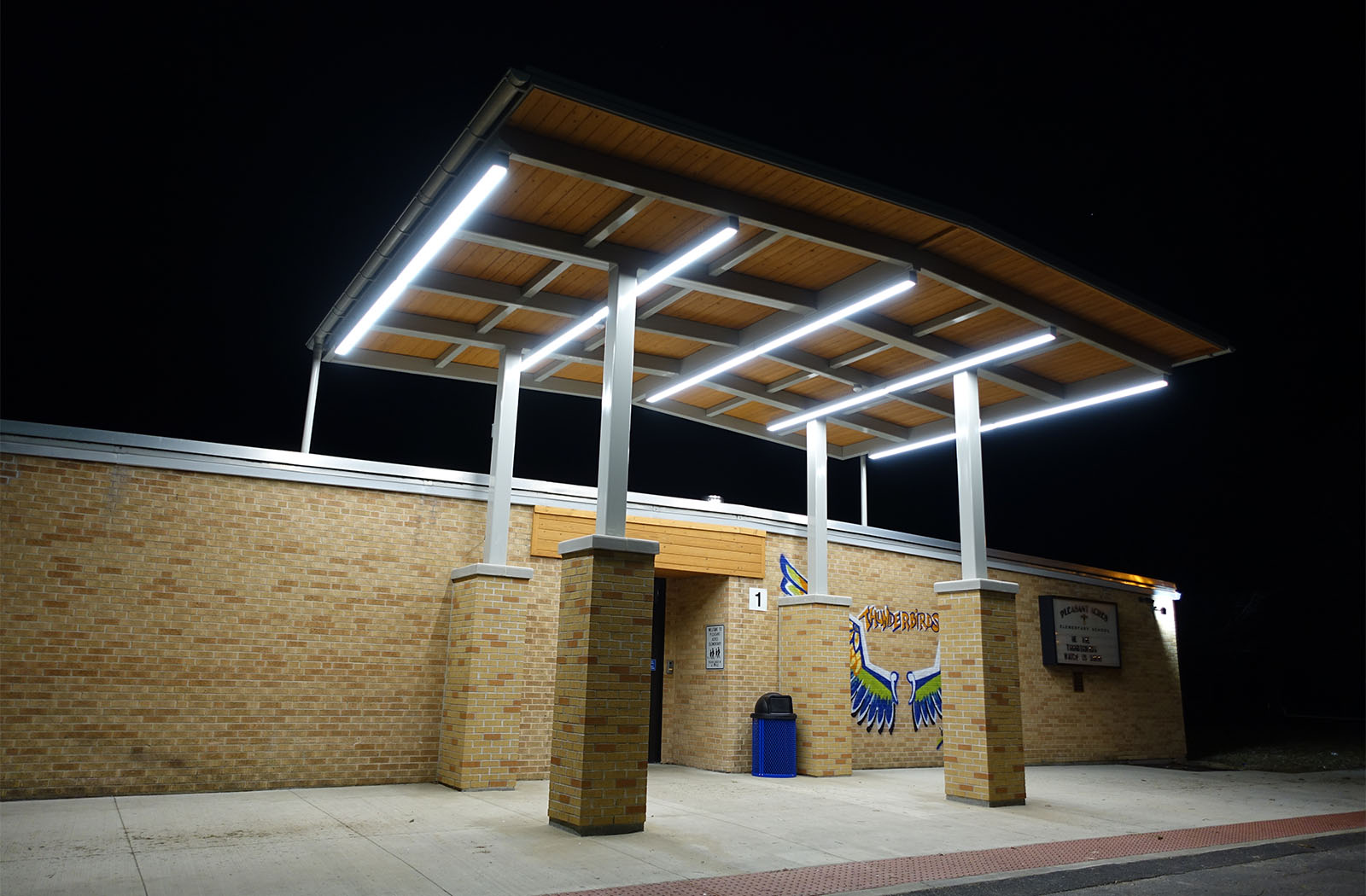 Rantoul City School-69860b-x-Entrance Canopy-Education